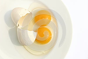 Gemello uova tuorli d'uovo 