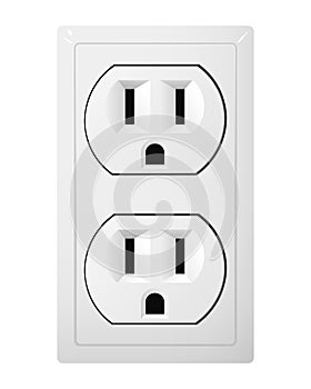 Twin socket Type B. Receptacle from Mexico.