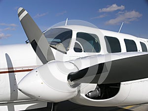 Twin engine business plane