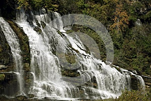 Twin Falls on the Caney Fork