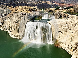 Twin Falls on Snake River in Idaho photo