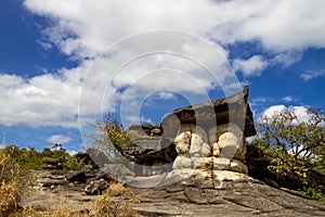 Twin giant mushroom stone