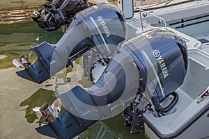 Twin 300 HP Yamaha Four Stroke Outboard Motors