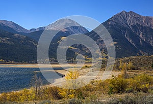 Twin Lakes in the Colorado Rocky Mountains