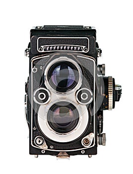 Twin lens reflex phot camera