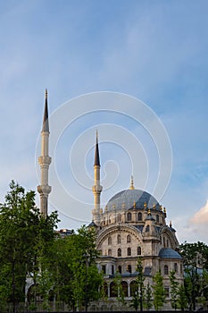 Twin Minarets Mosque in Istanbul