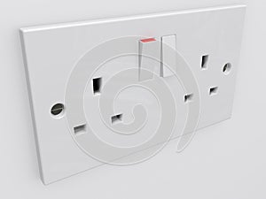 Twin power socket