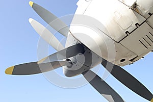 Twin propeller turbine