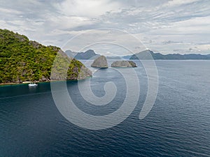 Twin Rocks. Miniloc, El Nido, Philippines. photo