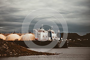 Twin ships in Avaldsnes Norway