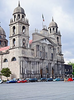 twin tower Cathedral of Toluca de Lerdo, Mexico