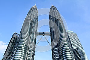 Twin towers in kuala lumpur