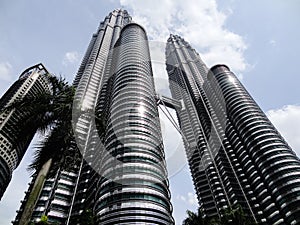Twin Towers in Kuala Lumpur, Malaysia is among the highest skyscrapers list in the world and also a popular tourist destinations