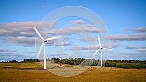 Twin Turbines at Green Rigg Wind Farm