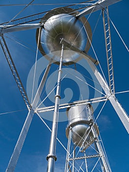 Twin water towers