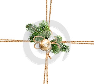 Twine of rope for christmas decorations