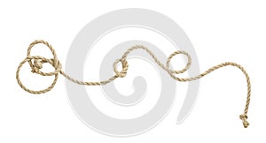 Twine rope isolated