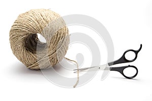 Twine and scissors