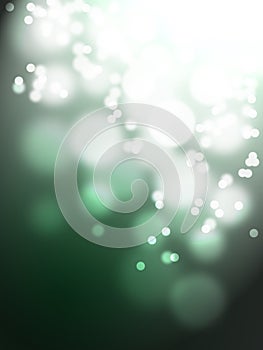 Twinkle bokeh on green