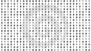 Twinkle technology Binary code on white background
