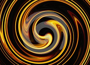 Twirl of bright explosion flash on black backgrounds