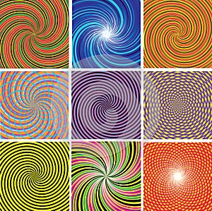 Twirl colorful backgrounds