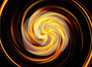 Twirl motion of bright explosion flash on black backgrounds