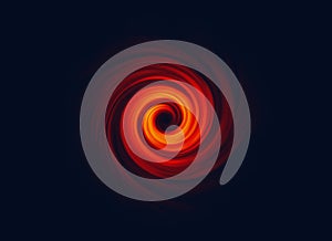 Twirl motion of bright explosion flash on black backgrounds