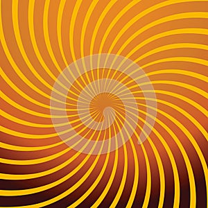 Twirl orange abstract