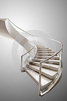 Twirl stairs dicut on gray