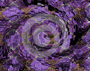 Twirl texture with extrude effect and dark purple  background