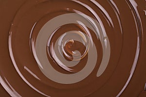 Twirling chocolate