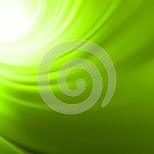 Twist background with green flow. EPS 8