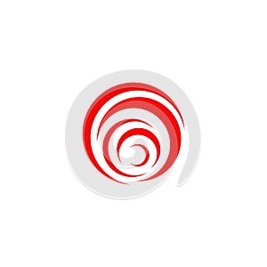Twist icon logo design vector template