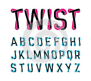 Twist style font