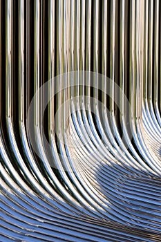 Twisted chrome pipes