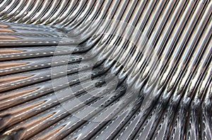 Twisted chrome pipes