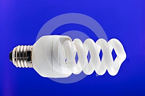 Twisted compact fluorescent lamp