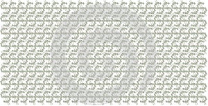 Twisted dollars on a white background