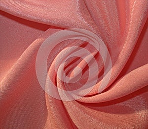 Twisted dull peachy fabric photo