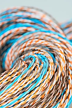 Twisted electric cable wire