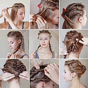 Twisted hairdo tutorial