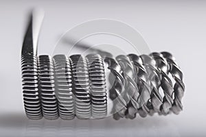 Twisted multi Strand vaping coils example.