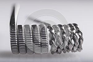 Twisted multi Strand vaping coils example. photo