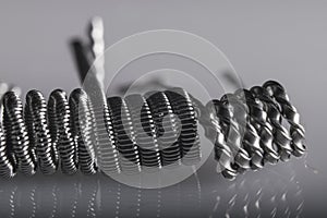 Twisted multi Strand vaping coils example. photo