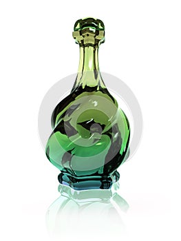 Twisted potion bottle