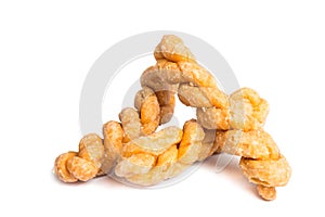 Twisted rope cookie or popularly known as roti pintal, a traditional Malaysian delicacy