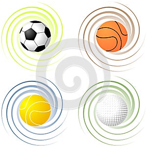 Twisted sport balls