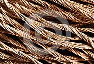 Twisted vine resembling intertwined rope.AI Generated