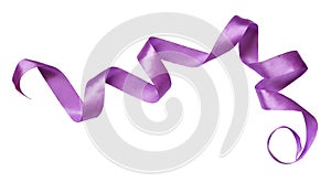 Twisted violet silk ribbon